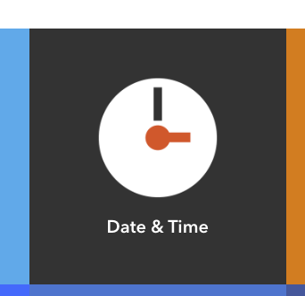 Select "Date and time"