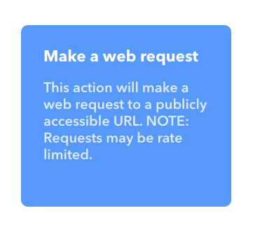 Click on "make a web request"