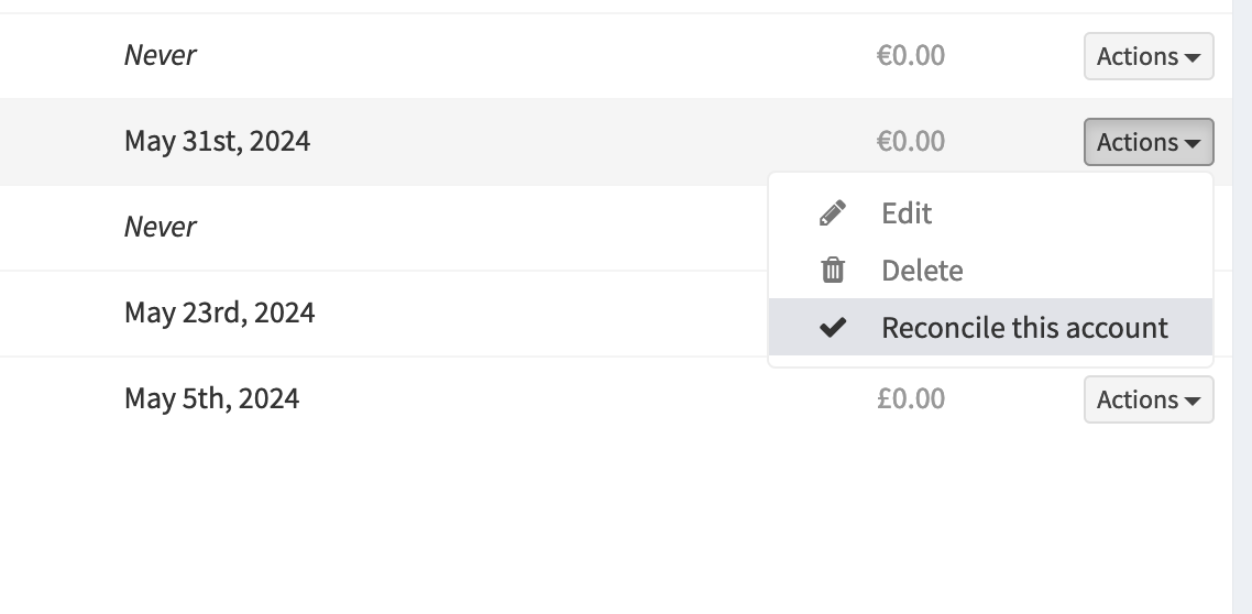 The button is in the menu on the right