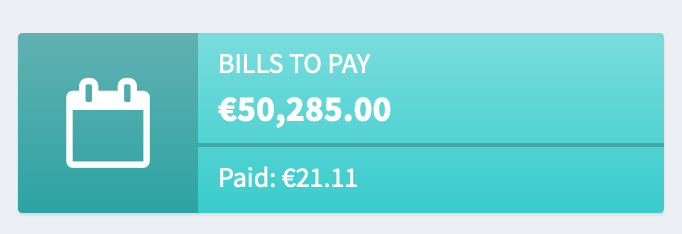 The subscriptions on the dashboard