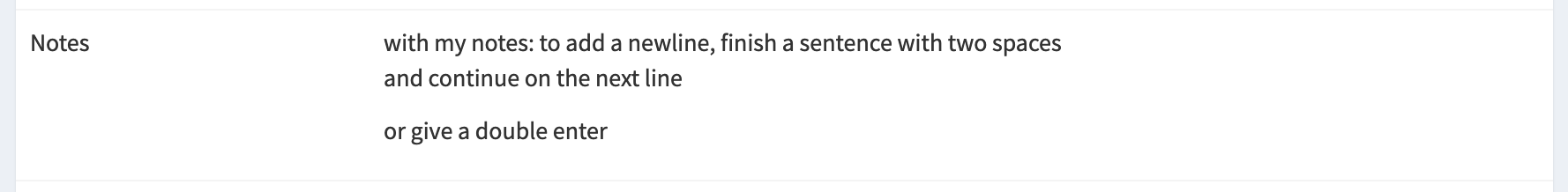 How your notes will be presented in Firefly III