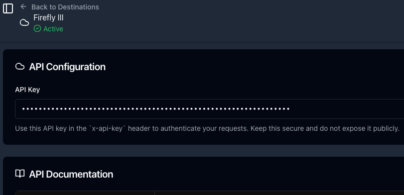 Create an API Key Create API Key