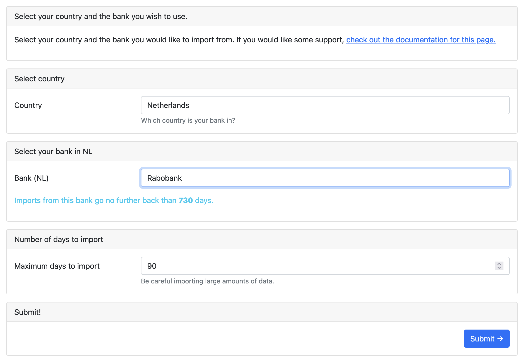 GoCardless bank selection GoCardless bank selection