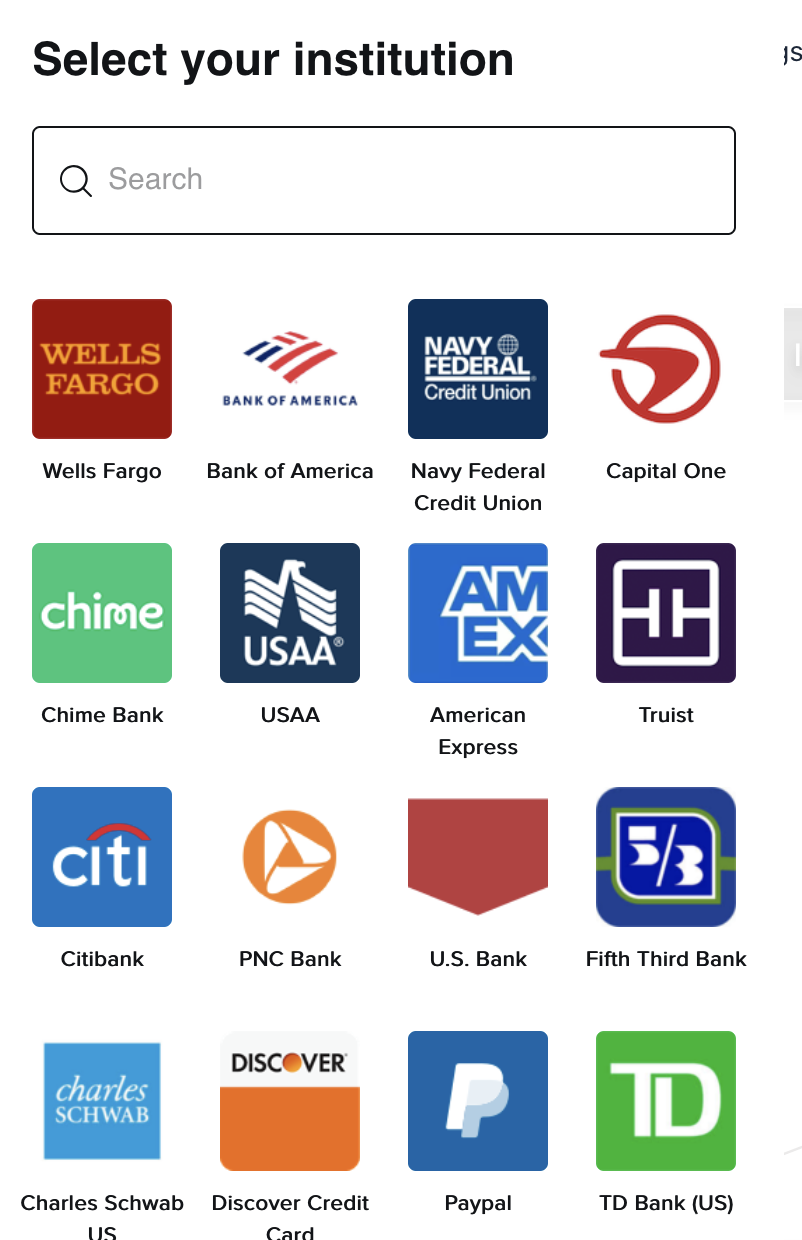 Sophtron all institutions